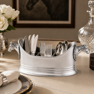 Horse Head Silverware Caddy 2