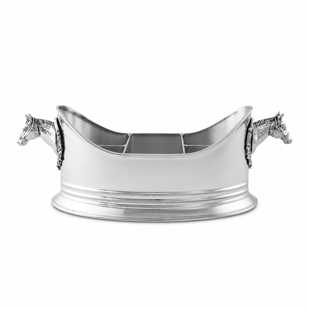 Horse Head Silverware Caddy 1