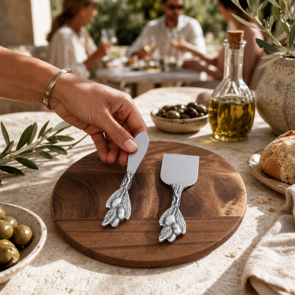 Olive Cheese Tool Set 4