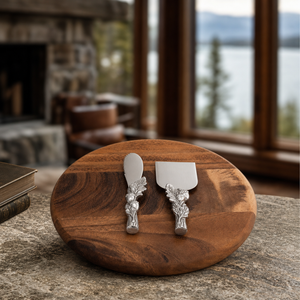 Acorn Oak Leaf Cheese Tool Set 3