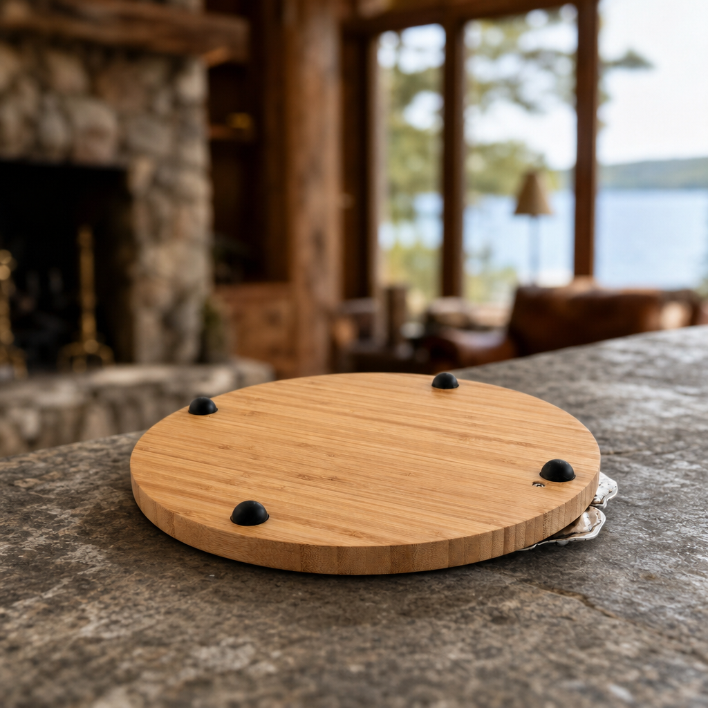 Pine Cone Forest Wood Cheese Board 5
