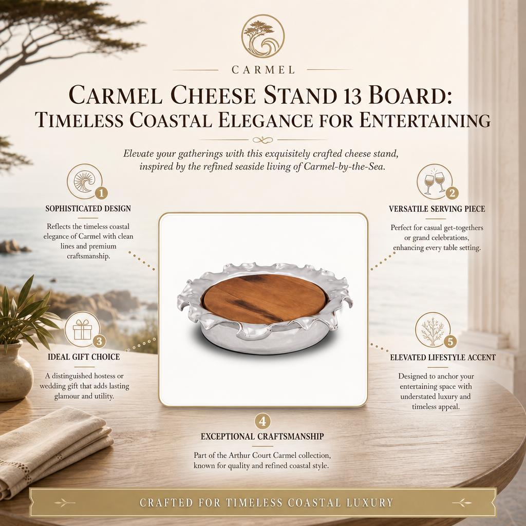 Carmel Cheese Stand 13 Board: Timeless Coastal Elegance for Entertaining