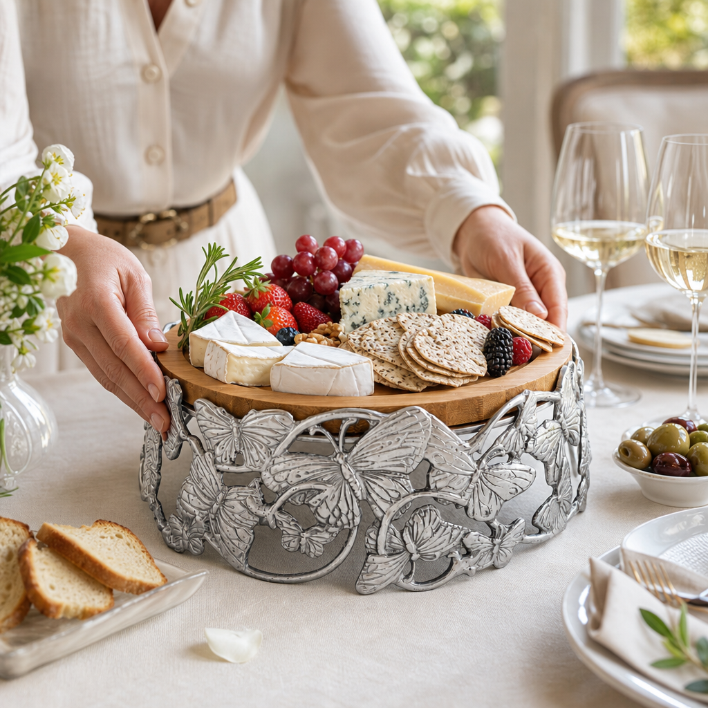 Butterfly Cheese Pedestal 8