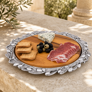 Olive Wood Cheese Set 2
