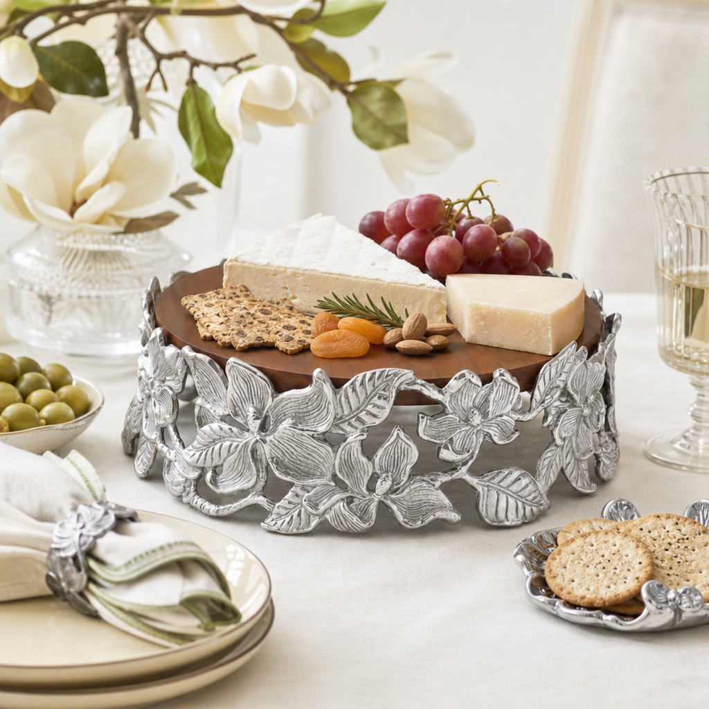 Magnolia Wood Cheese Pedestal 5
