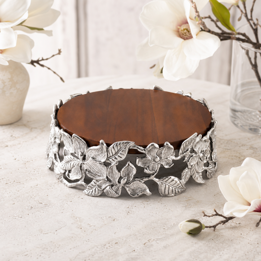 Magnolia Wood Cheese Pedestal 3