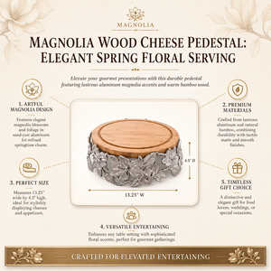 Magnolia Wood Cheese Pedestal 12