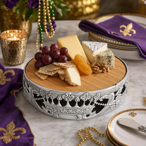 Mardi Gras Cheese Pedestal 7