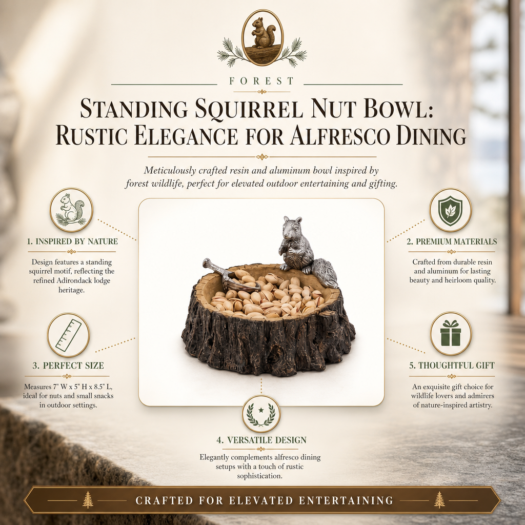 Standing Squirrel Nut Bowl 8