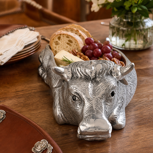 Cow Carving Serving Tray 6