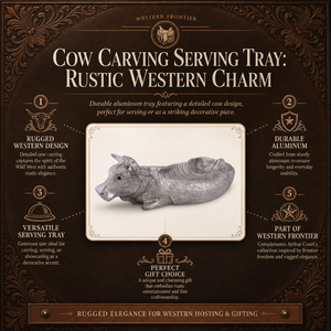 Cow Carving Serving Tray 15