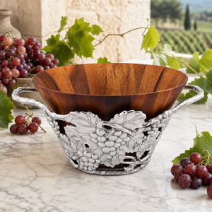 Grape Wood Tall Salad Bowl 2