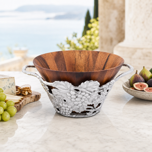 Grape Wood Tall Salad Bowl 7