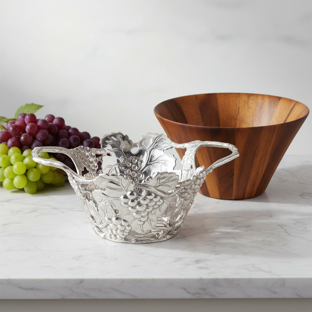 Grape Wood Tall Salad Bowl 10
