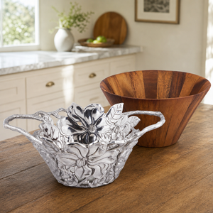 Magnolia Wood Tall Salad Bowl 7