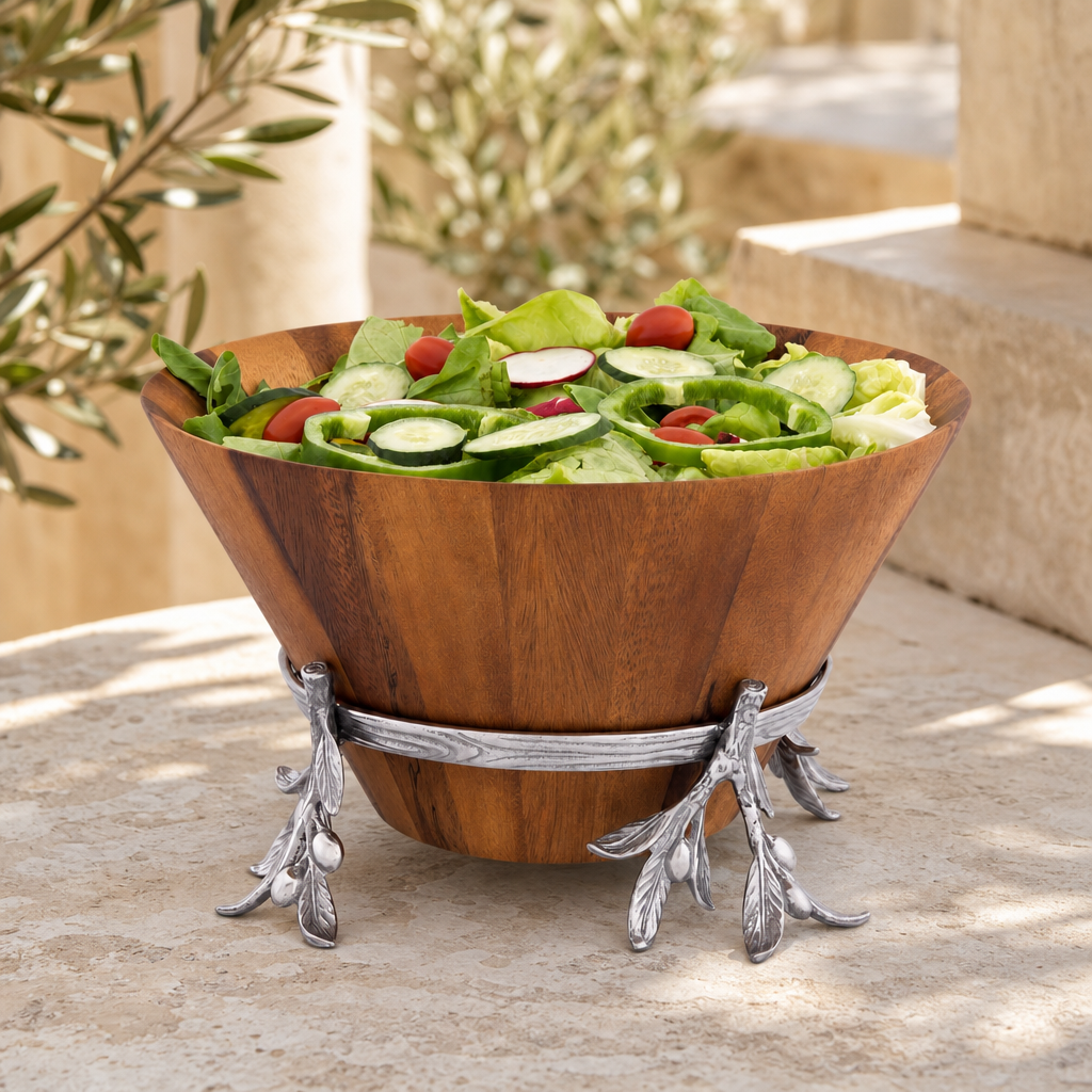 Olive Wood Salad Bowl 2