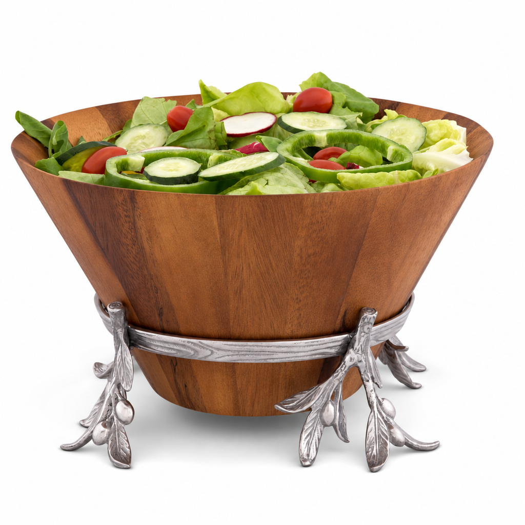 Olive Wood Salad Bowl 1