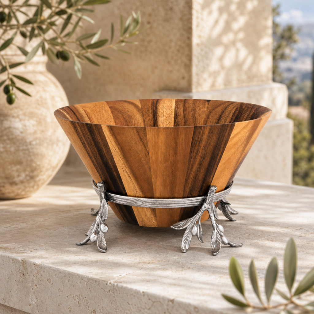 Olive Wood Salad Bowl 3