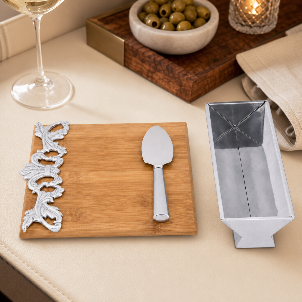 Acanthus Bamboo Cheese Set 3