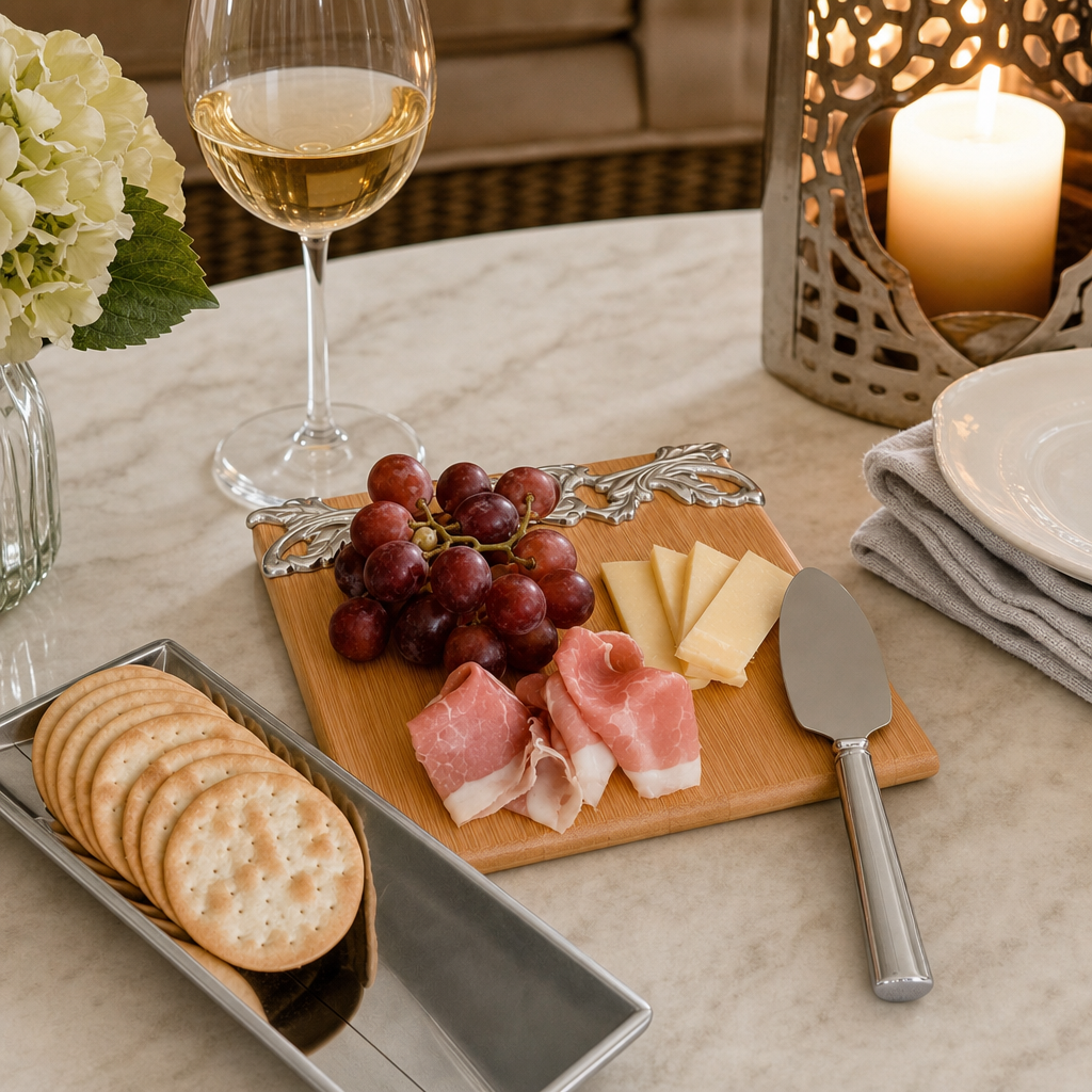 Acanthus Bamboo Cheese Set 6
