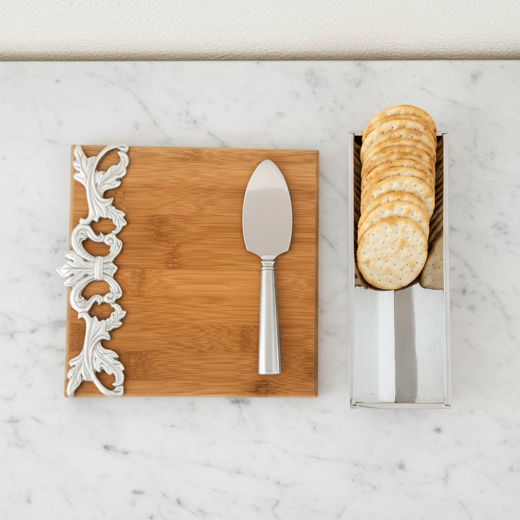 Acanthus Bamboo Cheese Set 10