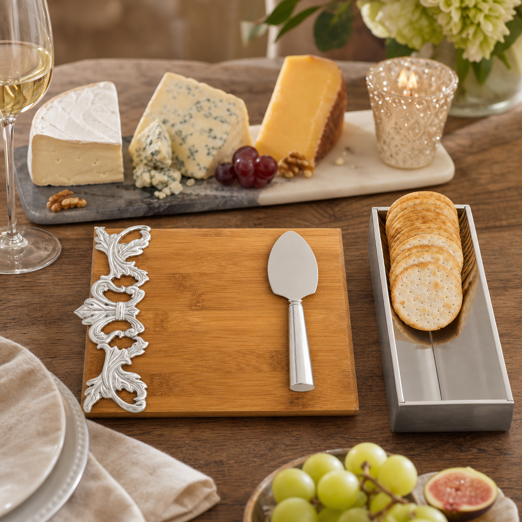 Acanthus Bamboo Cheese Set 7