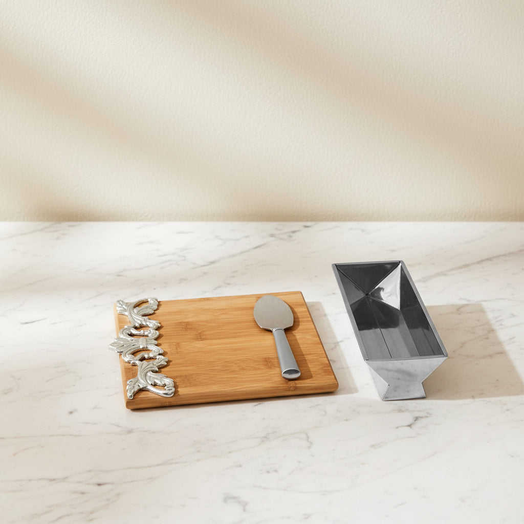 Acanthus Bamboo Cheese Set 11
