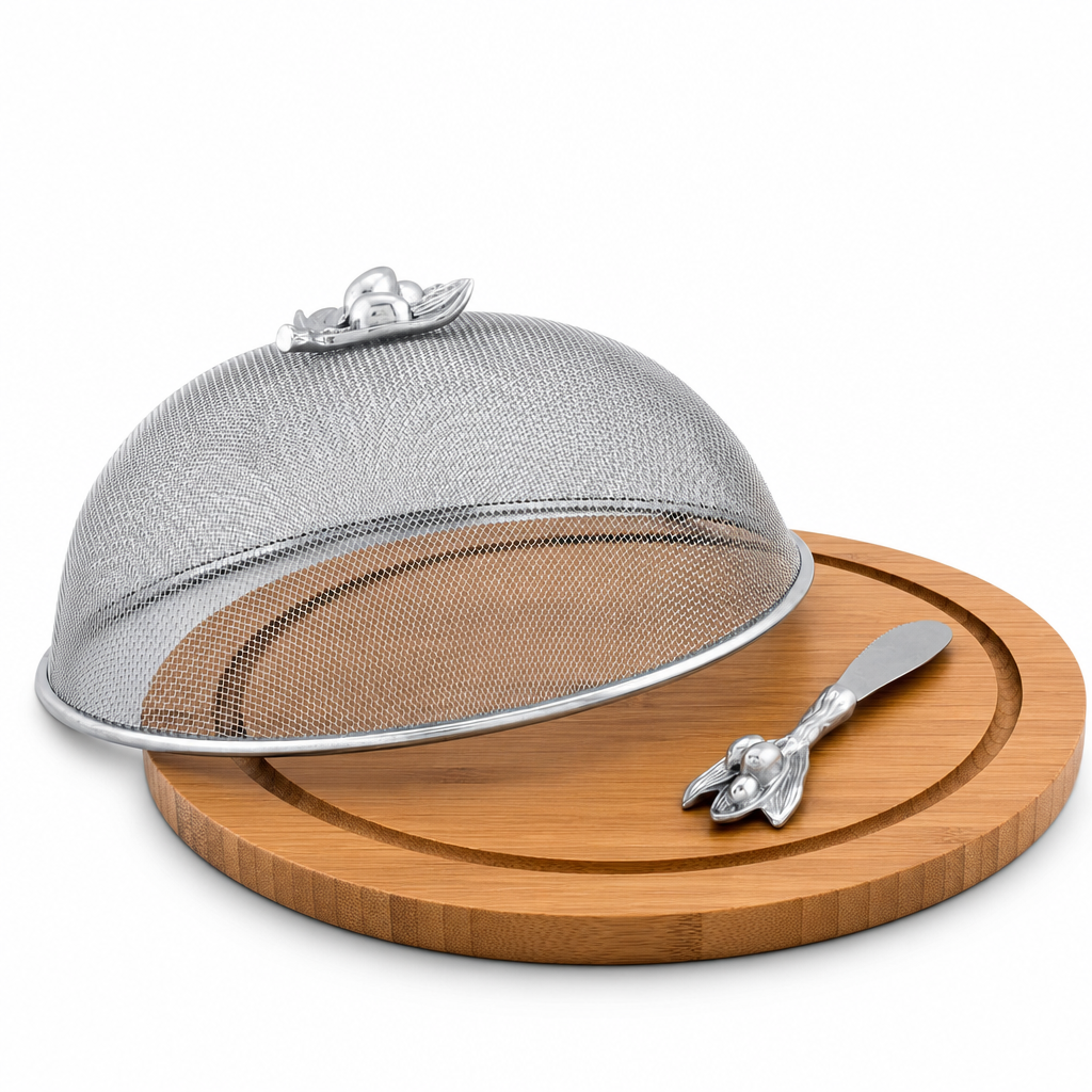 Olive 3 Piece Picnic Cheese Board / Spreader 1