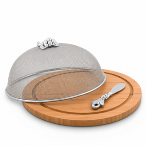 Grape 3 Piece Picnic Cheese Board / Spreader 1