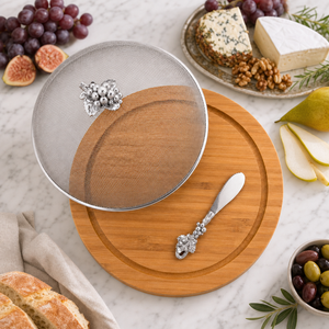 Grape 3 Piece Picnic Cheese Board / Spreader 5