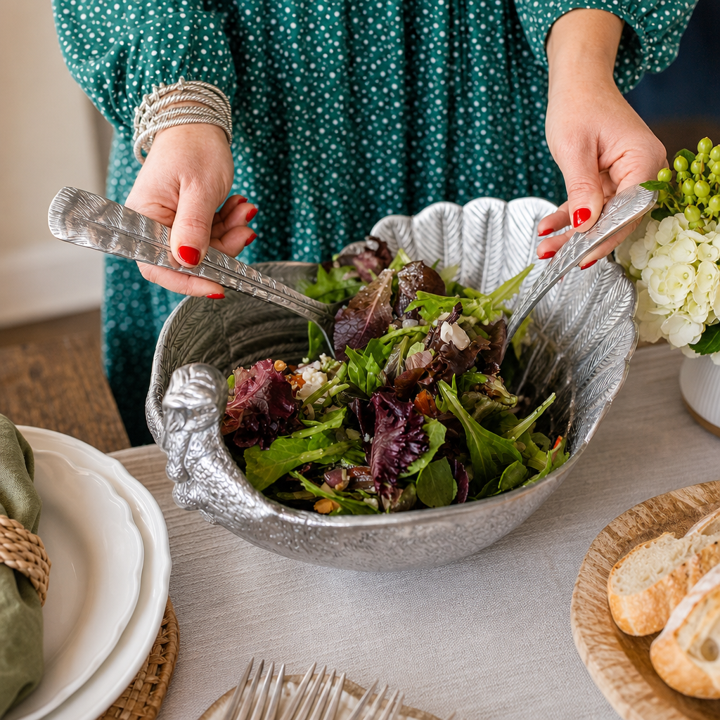 Feather Salad Servers 7