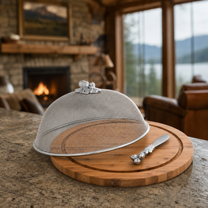 Oak Leaf 3 Piece Picnic Cheese Board / Spreader 9