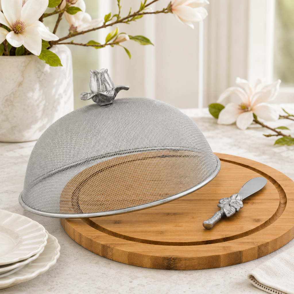 Magnolia 3 Piece Picnic Cheese Board / Spreader 1