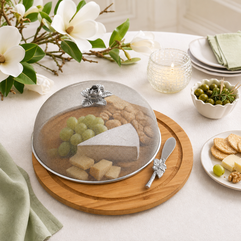 Magnolia 3 Piece Picnic Cheese Board / Spreader 5