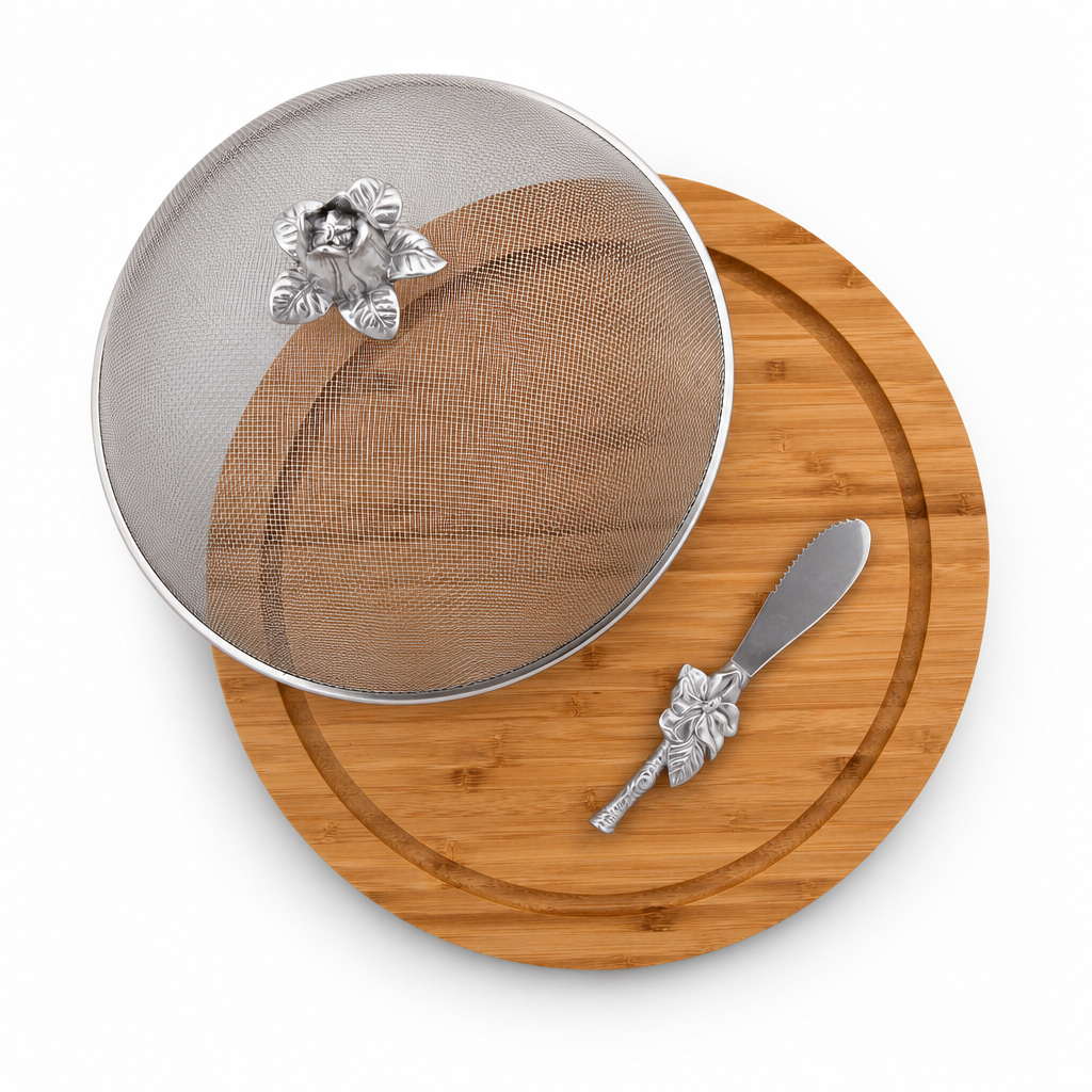 Magnolia 3 Piece Picnic Cheese Board / Spreader 7