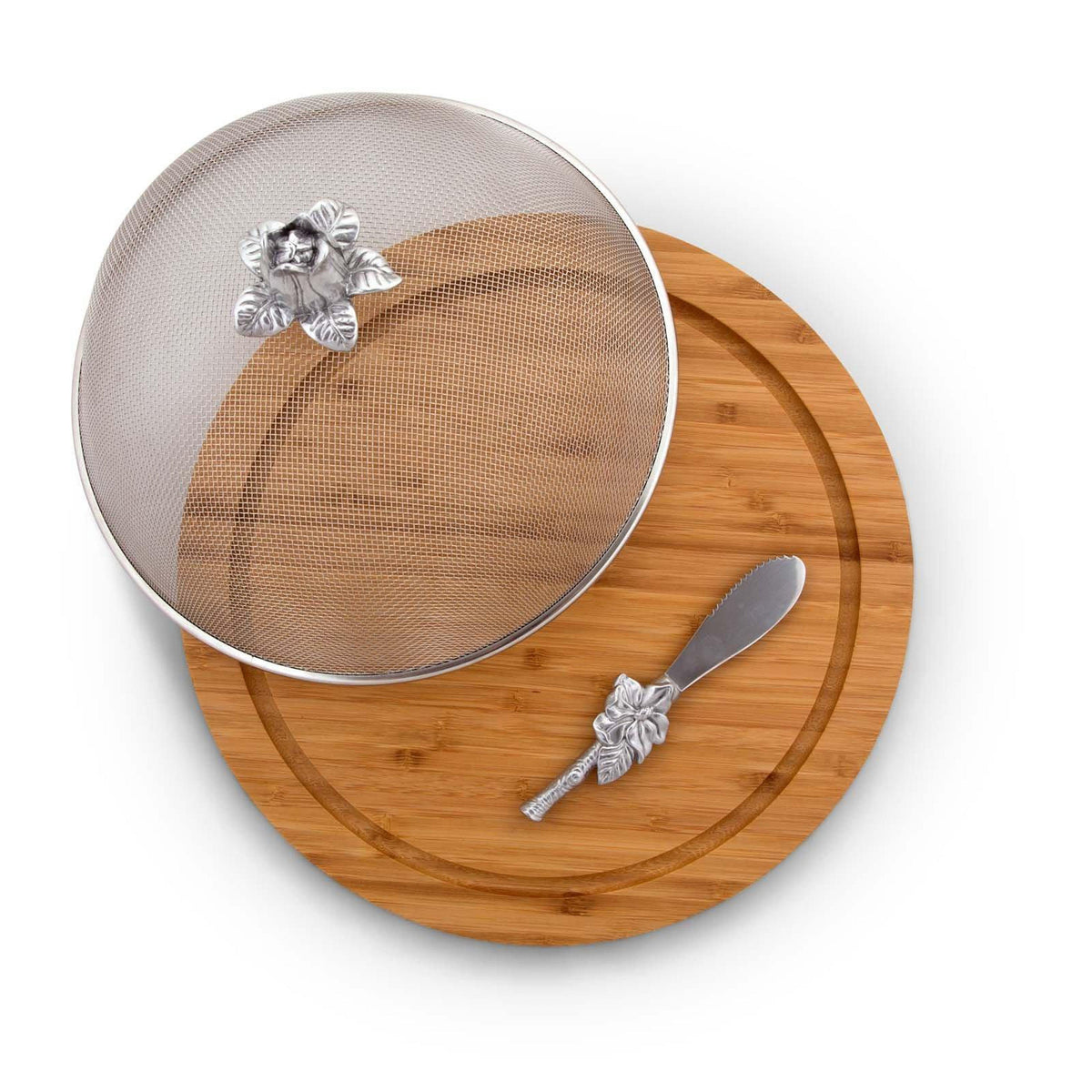 Magnolia 3 Piece Picnic Cheese Board / Spreader 9