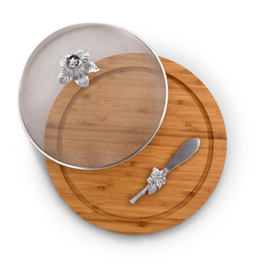 Magnolia 3 Piece Picnic Cheese Board / Spreader 9