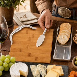 Longhorn Bamboo Cheese Set 4