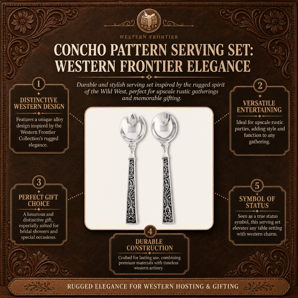 Concho Pattern Serving Set 16