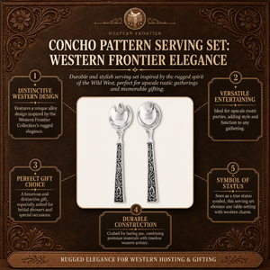 Concho Pattern Serving Set 16