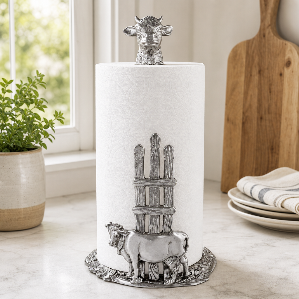 Cow Paper Towel Holder 2