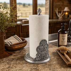Concho Pattern Paper Towel Holder 4