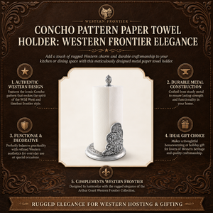 Concho Pattern Paper Towel Holder 15