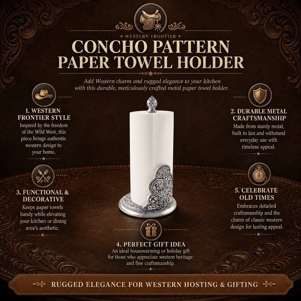 Concho Pattern Paper Towel Holder