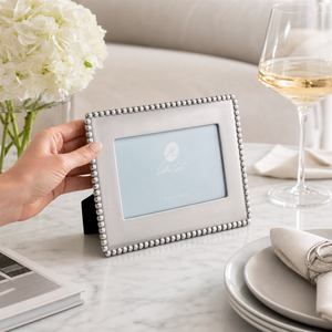 Engravable Beaded Photo Frame 4x6 4