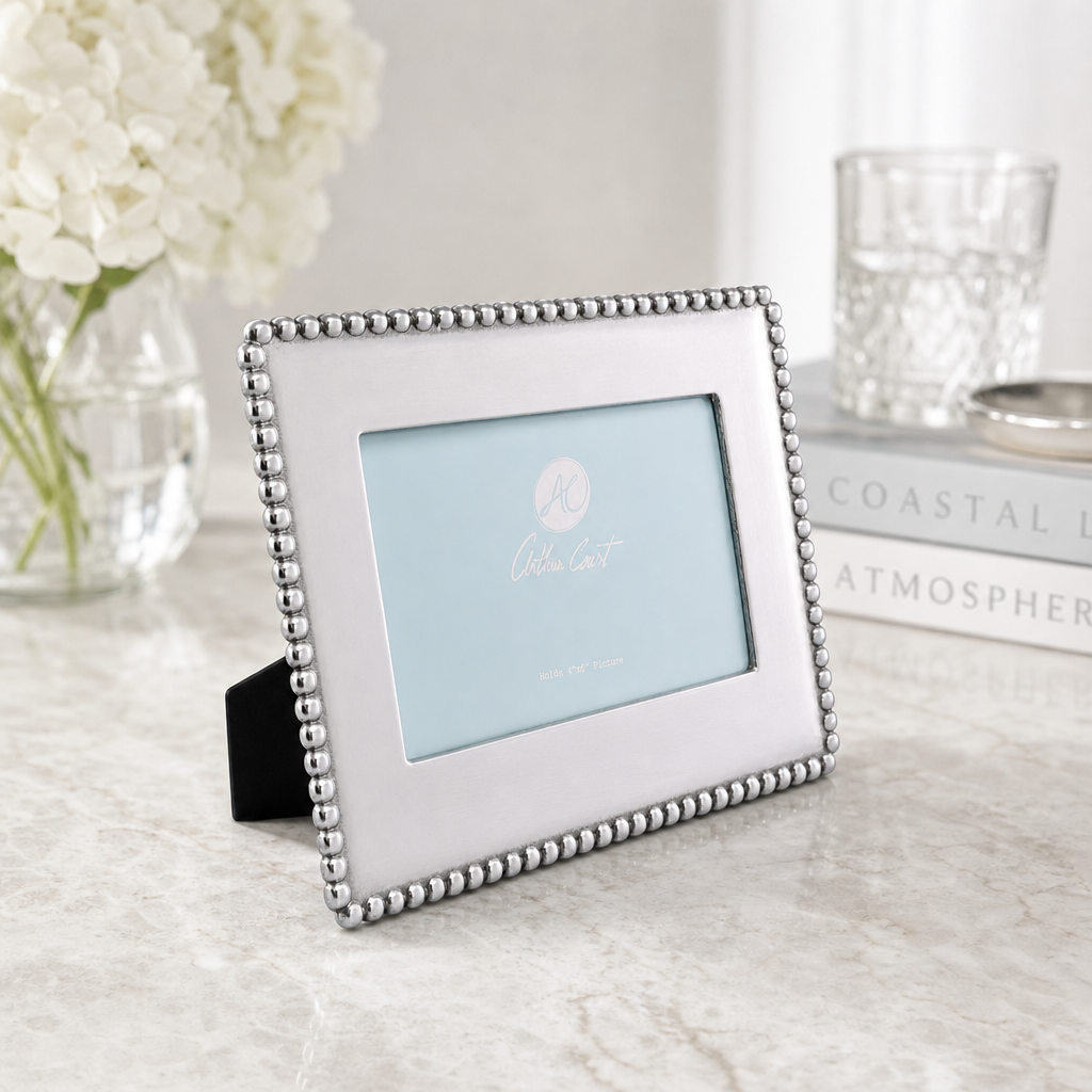 Engravable Beaded Photo Frame 4x6 1