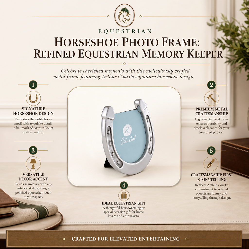 Horseshoe Photo Frame: Refined Equestrian Memory Keeper