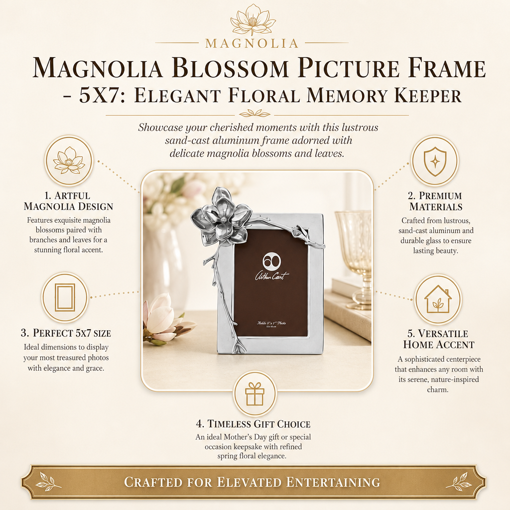 Magnolia Blossom Picture Frame - 5X7 11