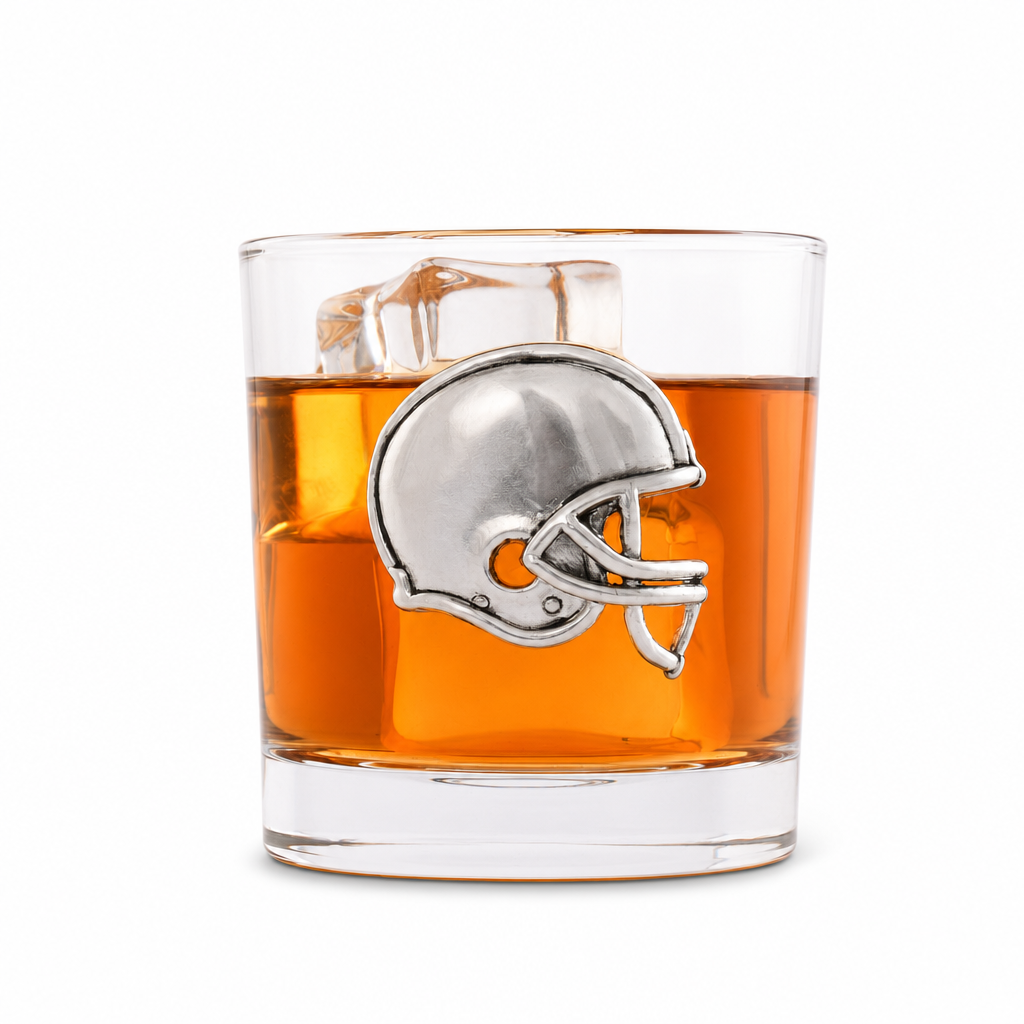 Football Helmet Bar Glasses Set of 4 10