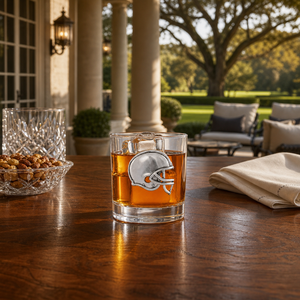 Football Helmet Bar Glasses Set of 4 9